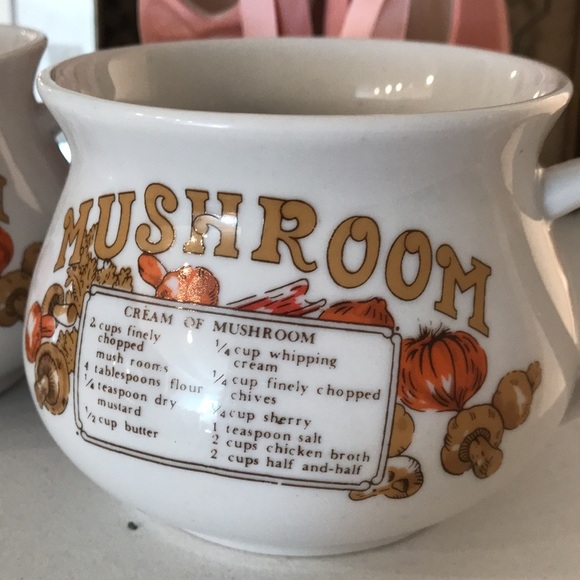 Retro/Vintage Soup Bowls made of Porcelain - Picture 3 of 7